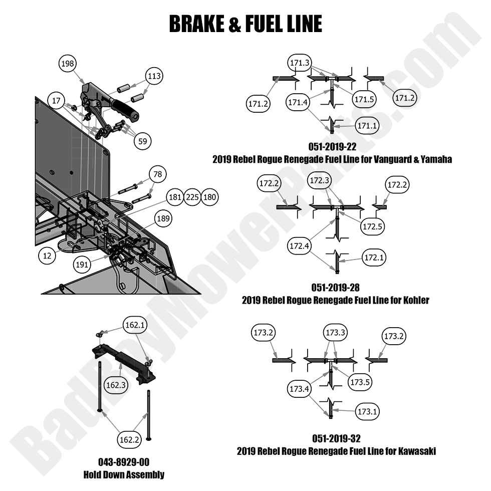 2019 Rogue Brake & Fuel Line
